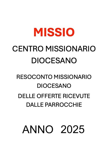 Resoconto Missionario Diocesano ANNO 2025